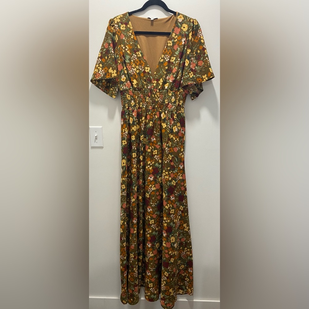 Baltic Born Verona Smocked Maxi with slit